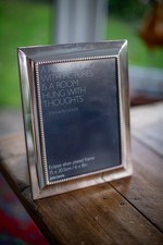 Vintage - Silver Plate - Freestanding Photo Frame  - 6X8 - Art Deco