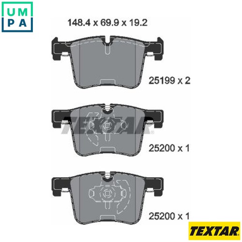 Brake pad set disc - disc,
