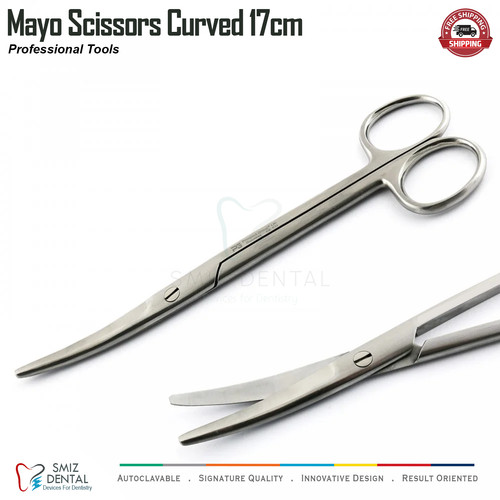 Mayo scissors curved 17cm - mayo,