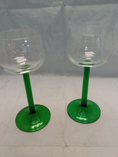 Vintage hock glasses with - vintage,