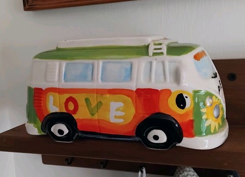 Camper van ceramic money - van,