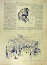 Original Old Antique Print