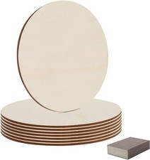 8 x 30cm Wooden Circles - Wood