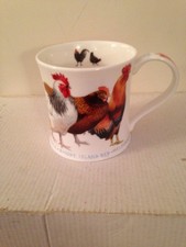 Dunoon Farm Breeds Hens Fine Bone China Mug by Richard Partis Used Ex Con