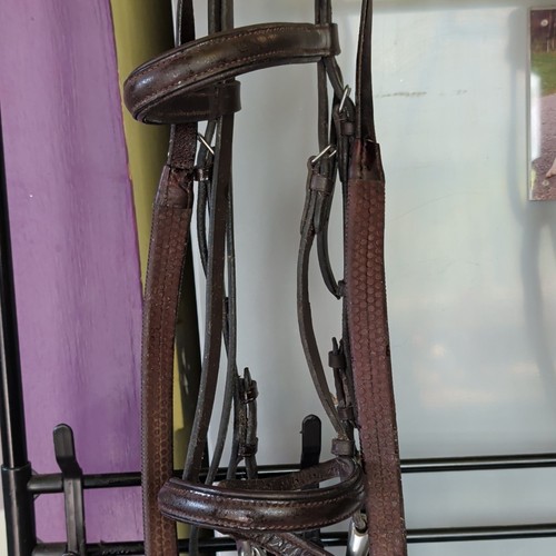 Pony brown leather snaffle - brown,