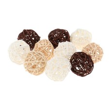 10x Decorative Rattan Balls