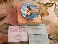 "The Polar Bear" By Paul Krapf 1989 Dominion China Ltd , Original Box and cert.