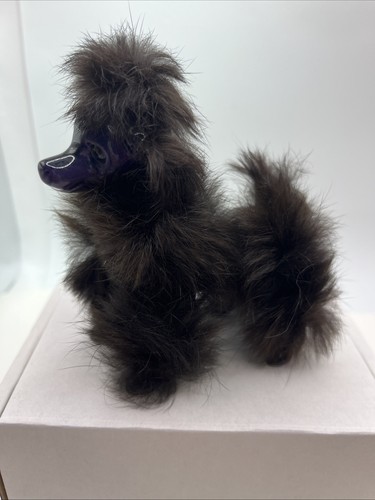Vintage purple poodle dog - vintage,