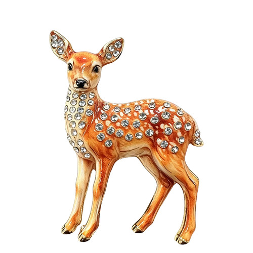 Christmas reindeer brooch - christmas,