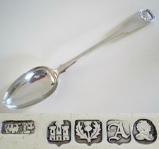 1832 113gms EDINBURGH Silver Basting Spoon by William Scott Peat