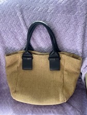 Next Beige colour jute Tote