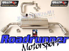  MILLTEK  AUDI TT MK2 EXHAUST 2.0 TFSI 2WD CAT BACK DUAL 2 X JET SSXAU143 & EC 