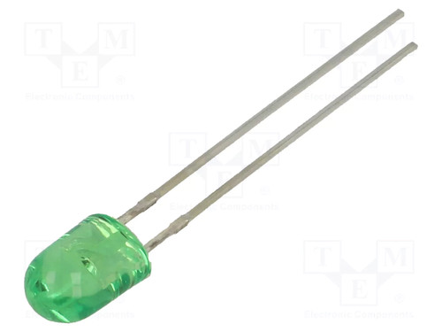Led 2180 3000mcd green front - green,