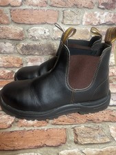 Blundstone Men’s Classic Pull On Chelsea Safety Steel Toe Boots Uk 10.5 VGC