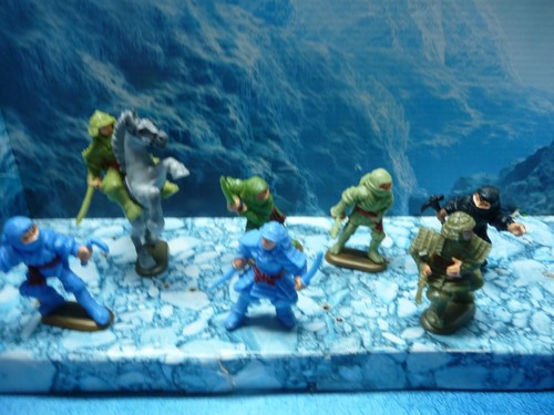 Samurai asian figures lot - asian,