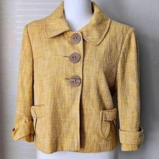 Next Mustard Boucle Jacket UK