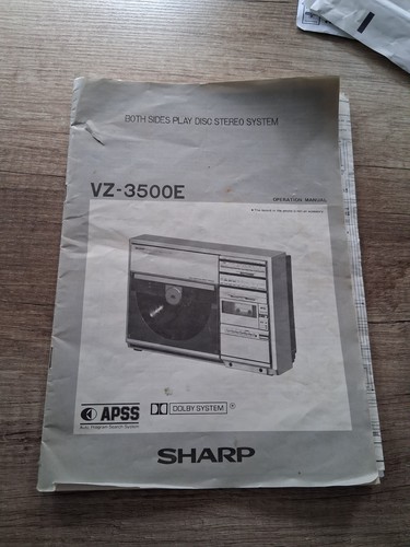 Sharp vz3500e music centre - sharp,
