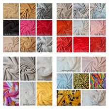 Faux Fur Fabric Luxury Short Pile Furry Soft Cuddly Craft Material 58" Meter