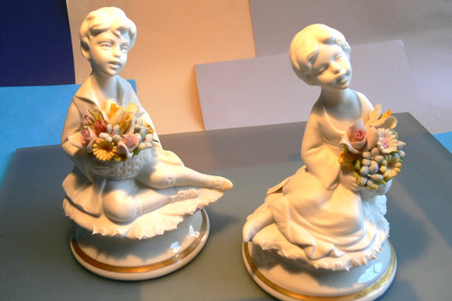 Capodimonte marcolin boy and - capodimonte,