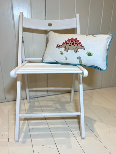 Handmade dinosaur print piped - print,