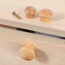Merriway Pine Cabinet Door Knobs 50mm,Pack of 4
