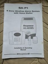 Friedland SA-P1 Wirefree Alarm System Installation&Operating Manual433MHZ