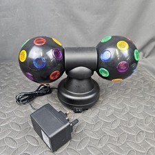 Twin Rotating Disco Ball Lamp Power Packed With LEDs Party Moving Light