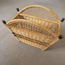 Wicker Magazine Storage Rack