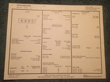 1978 DATSUN F10 85 I-4 ENGINE