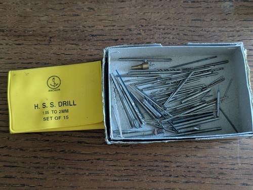 Watchmaker fine drills - drills,, used