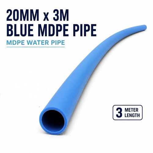 20mm blue mdpe - blue, pipe