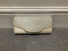 Untold women’s cream and diamanté clutch bag some marks