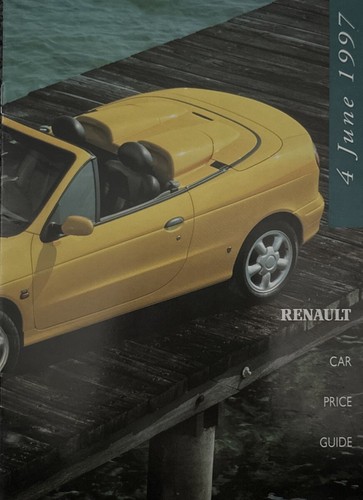 Renault price list brochure - price,