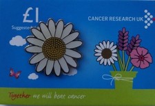 Cancer research charity pin - cancer,