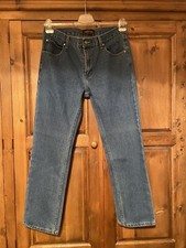 Georgio Peviani Mens W34 L29 Blue Straight Cut Jeans