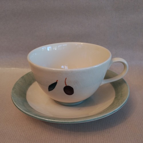 Poole pottery tea cup saucer - tea, cup/saucer