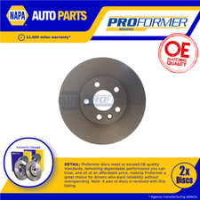 2x Brake Discs Pair Vented