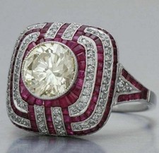 2.5Ct Art Deco Style Lab