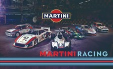 Martini Racing Car Polyester Flag Banner Garage Decoration Wall 90x150 cm  5 x 3