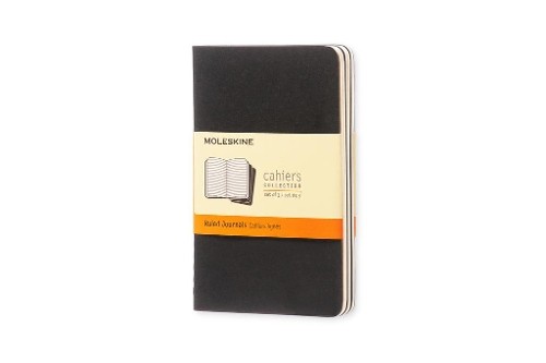 Moleskine ruled cahier black - moleskine,