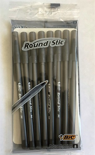 Bic round stic - bic, black