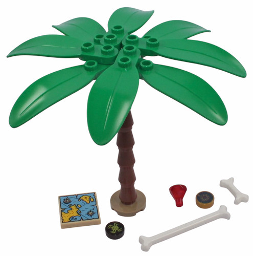 Lego green palm tree - green, with