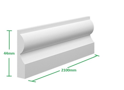 Architrave mdf white - architrave, primed