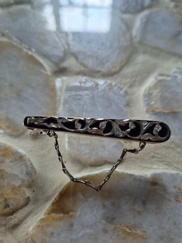 Vintage tie pin with - , chain