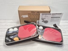 Glymnis Table Tennis Bat Table Tennis Set 4 Bats & 8 Balls with 2 Nylon Bag