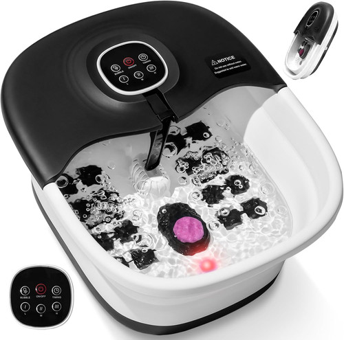 Foot spa and massager with - massager,