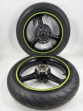 Kawasaki ZX6R J1 J2 Front & Rear Wheels With New Pirelli Rossi 3 Fitted ( Mint)