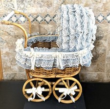 Vintage 1970s Wicker Doll