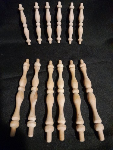 Birch turned spindles - birch,