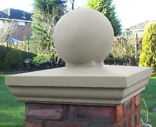 Fluted Pier Cap With 12" Ball 490mm x 490mm Base Size 2 Brick Pier Regal Swaneck